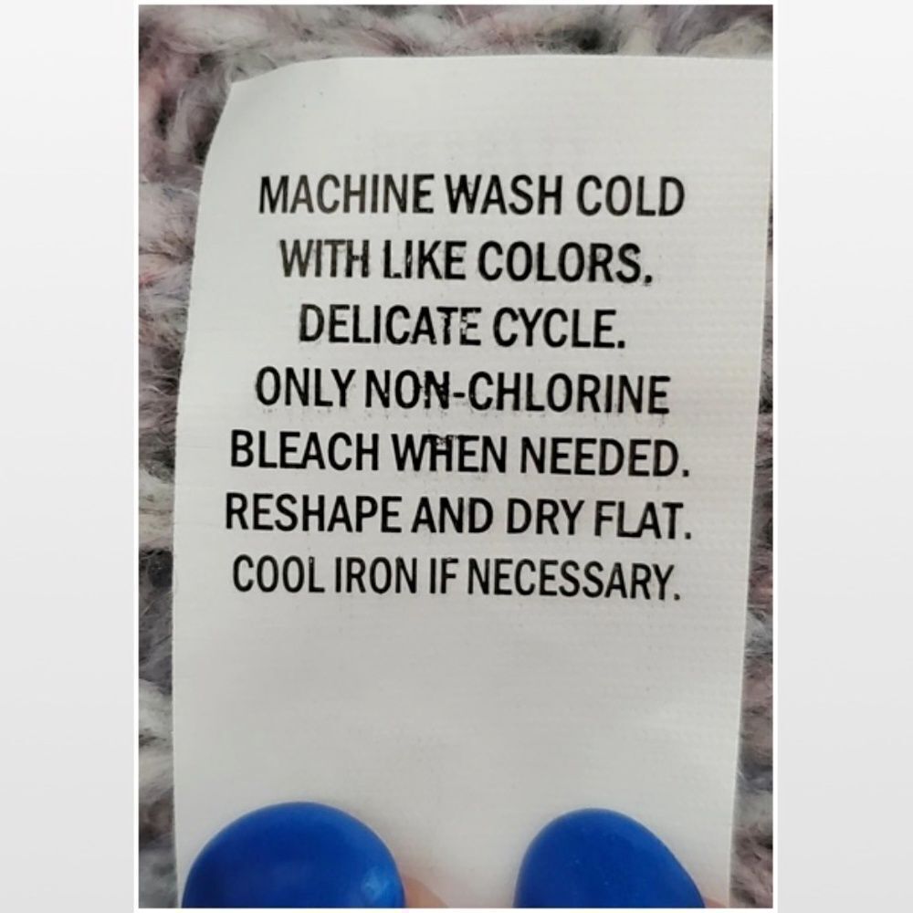 New Falls Creek Sweater Womens Plus 3X Hi Low Purple Grey Ombre Fuzzy Knit NWT - Picture 14 of 16